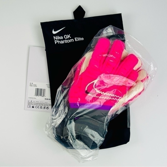 Nike GK Phantom Elite ACC Goalkeeper Polarized Pink Gloves CN6724 639 Size 6